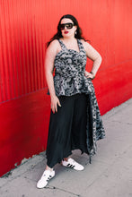 byVINNIK Fleur Peplum Top in "Skulls"