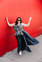 byVINNIK Fleur Peplum Top in "Skulls"