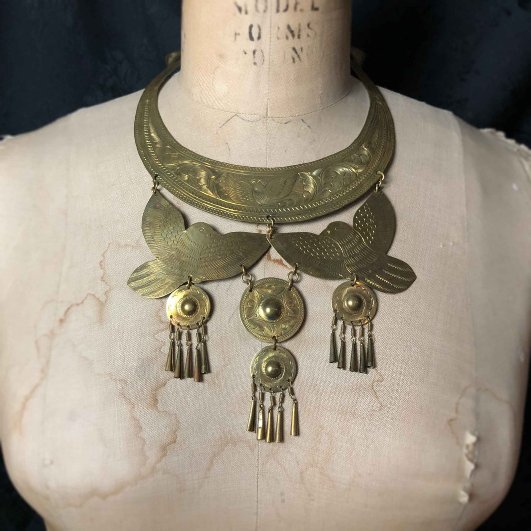 Bird Medallion Necklace