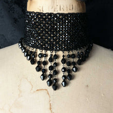Black Iris Beaded Choker