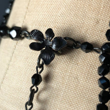 Black Iris Beaded Choker