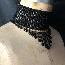Black Iris Beaded Choker