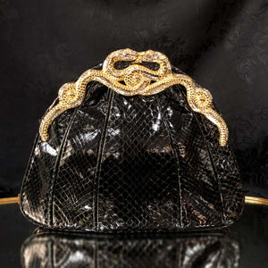 Black Snakeskin Purse