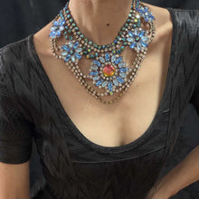 Blue Daisy Necklace