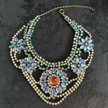 Blue Daisy Necklace