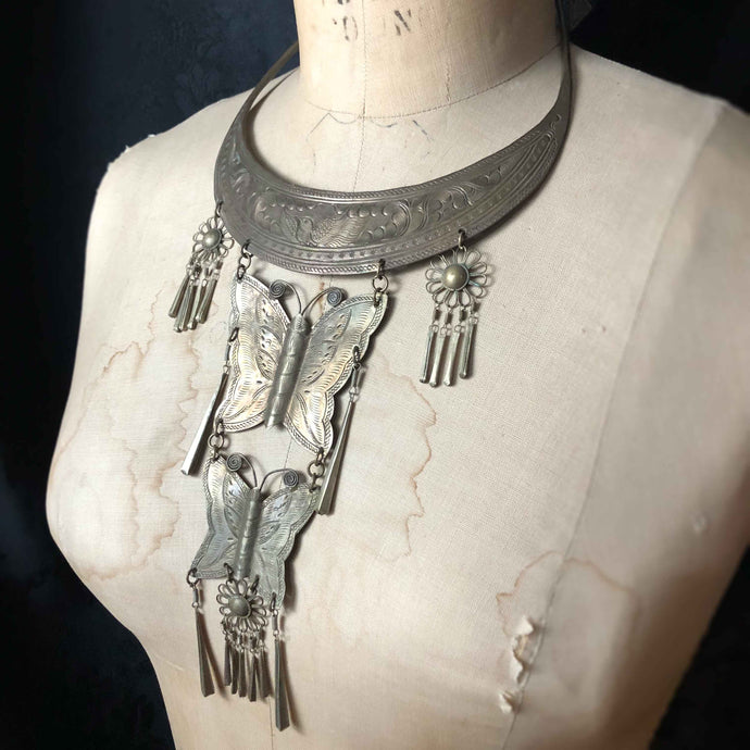 Butterfly Medallion Necklace