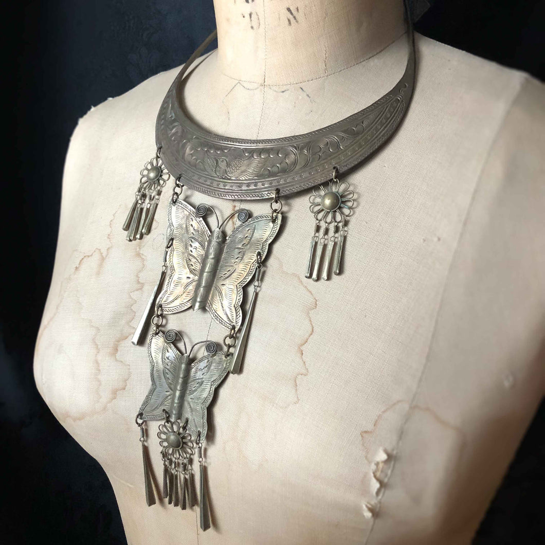 Butterfly Medallion Necklace