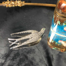 Crystal Swallow Brooch