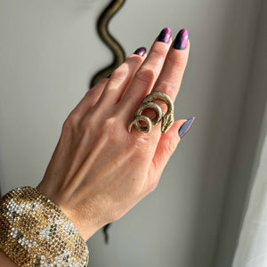 Curly Q Snake Ring