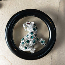 Cartier-style Emerald Leopard