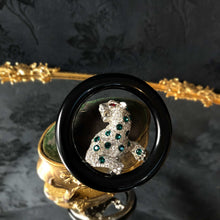 Cartier-style Emerald Leopard