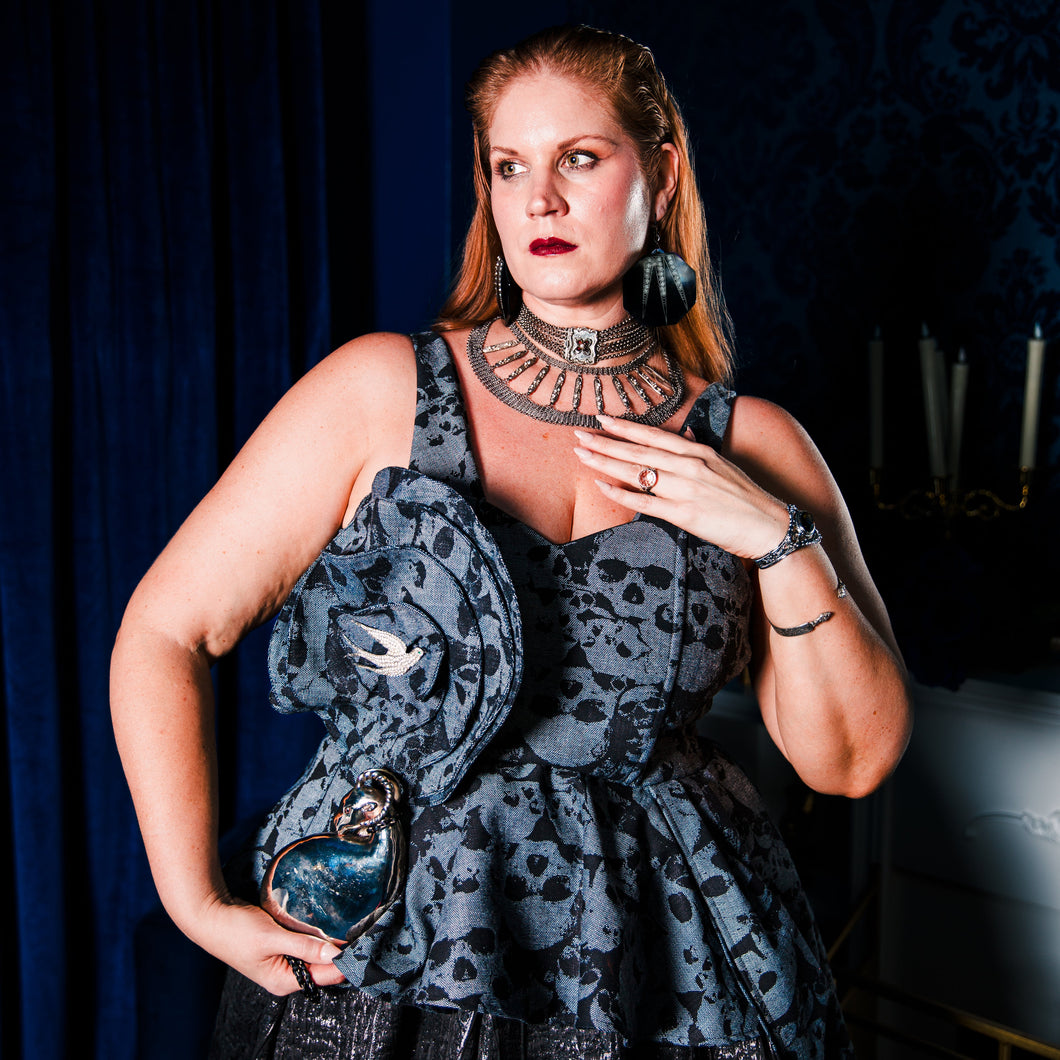 byVINNIK Fleur Peplum Top in 