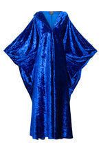 byVIINNIK Glissando Kaftan in “Crushed Velvet" (Royal Blue)
