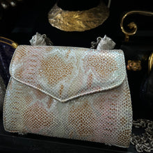 Twin Tigers Bag in Silver Snakeprint