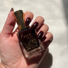 Flora 1761 Nail Lacquer in Black Satin Dahlia