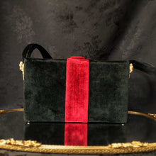 Velvet Gucci-style Box Bag