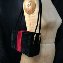 Velvet Gucci-style Box Bag