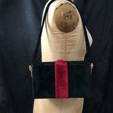 Velvet Gucci-style Box Bag