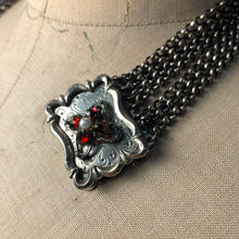 Garnet Floral Choker