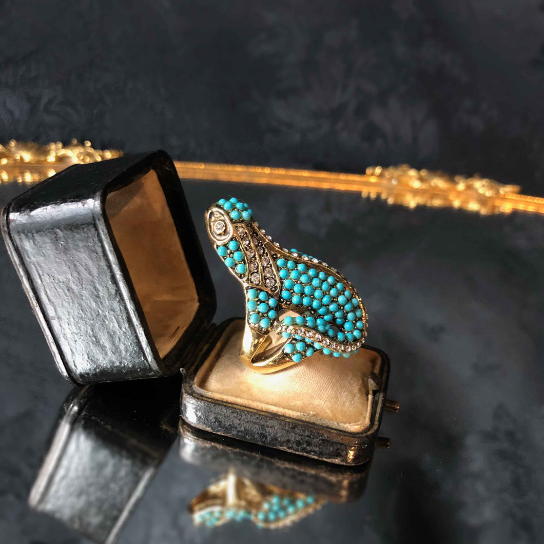 Blue-spotted Salamander Ring