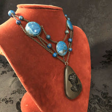 Lapis Cameo Necklace