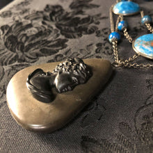 Lapis Cameo Necklace