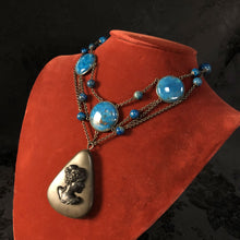 Lapis Cameo Necklace