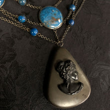Lapis Cameo Necklace