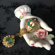 Emerald Buckle Perfume Pendant