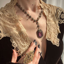 Purple Scallop Necklace