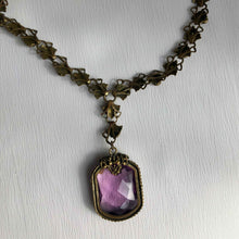 Purple Scallop Necklace