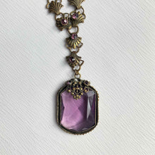 Purple Scallop Necklace