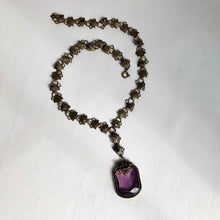 Purple Scallop Necklace