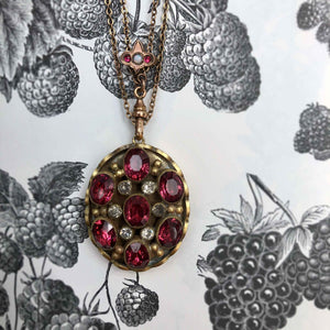 Raspberry Gem Locket