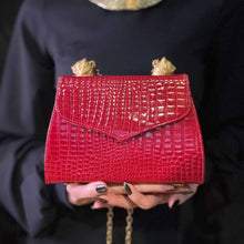 Twin Tigers Bag in Ruby Red