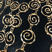 Serpentine Spiral Swirls Mega Necklace