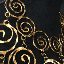Serpentine Spiral Swirls Mega Necklace
