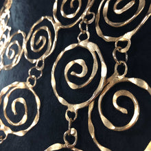 Serpentine Spiral Swirls Mega Necklace