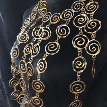 Serpentine Spiral Swirls Mega Necklace