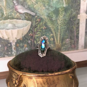 Skinny Peacock Ring