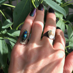 Skinny Peacock Ring