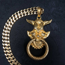 Horned Beast Man Pendant Necklace