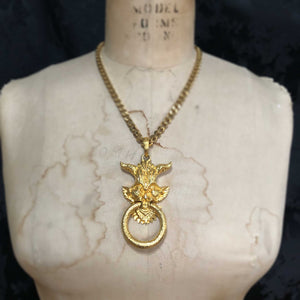 Horned Beast Man Pendant Necklace