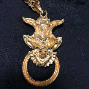 Horned Beast Man Pendant Necklace