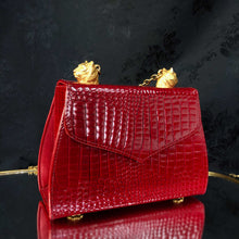 Twin Tigers Bag in Ruby Red