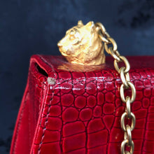 Twin Tigers Bag in Ruby Red