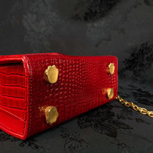 Twin Tigers Bag in Ruby Red