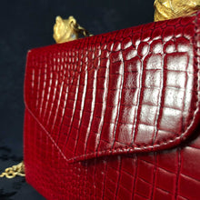 Twin Tigers Bag in Ruby Red
