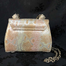 Twin Tigers Bag in Silver Snakeprint