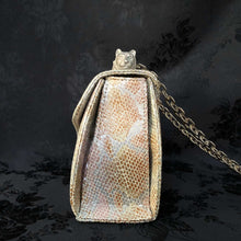 Twin Tigers Bag in Silver Snakeprint